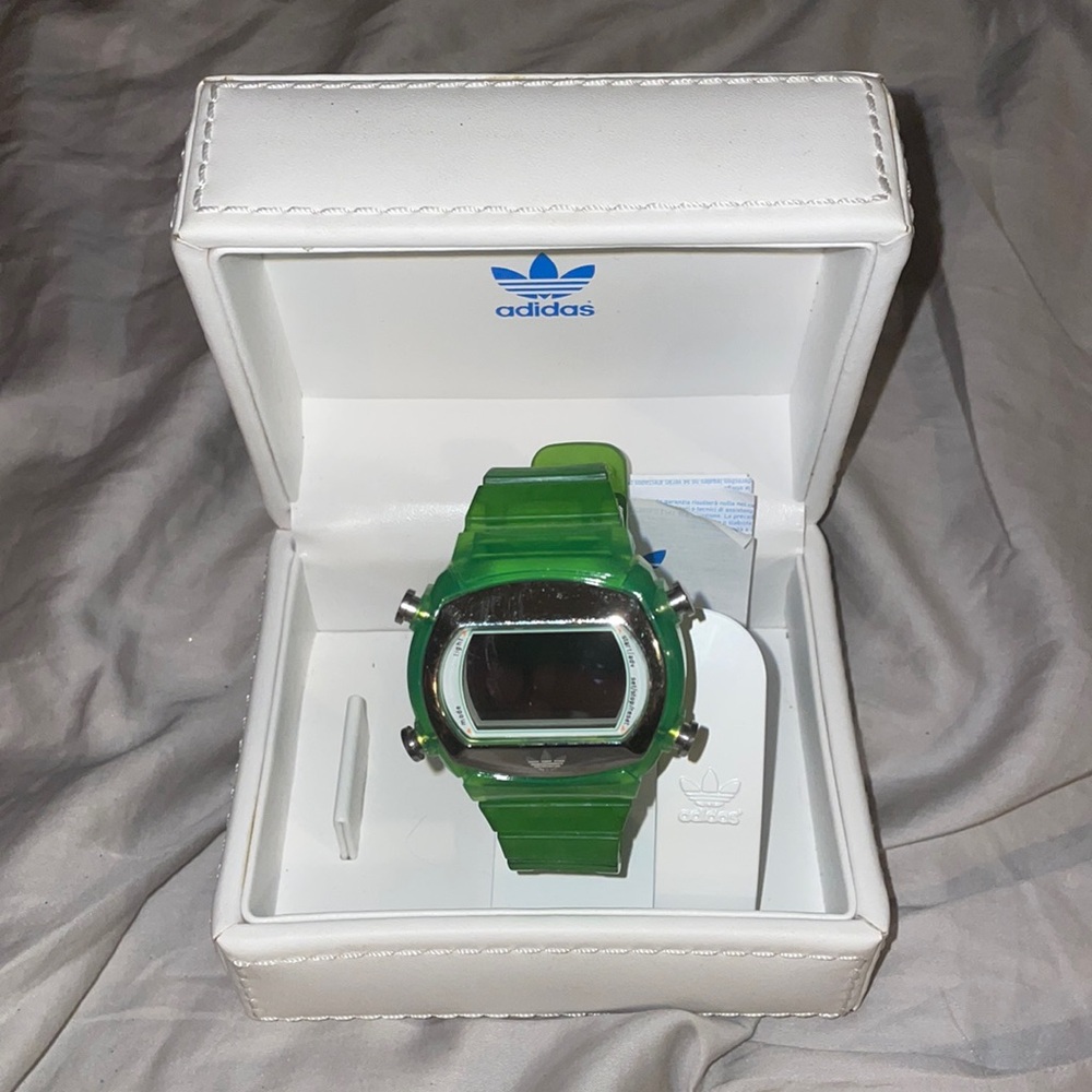 NIB Green Adidas Digital watch